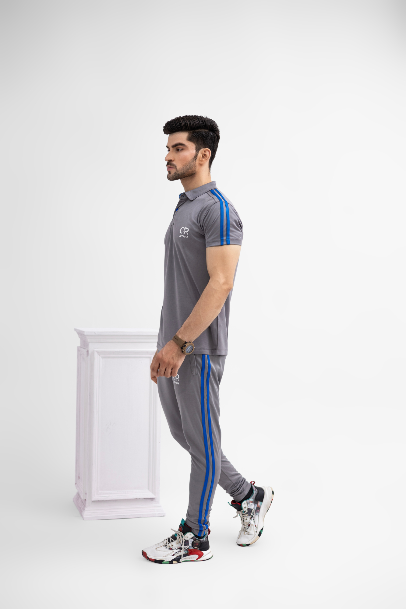 Men's Grey Dri-Fit Activewear Set – Premium Imported Fabric