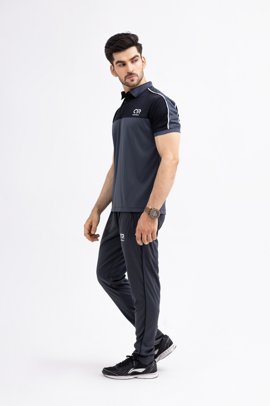 Men's Black & Grey Tracksuit – OUTPOLE Edition