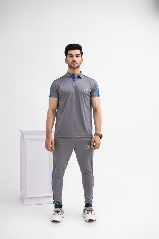 Men's Grey Dri-Fit Activewear Set – Premium Imported Fabric