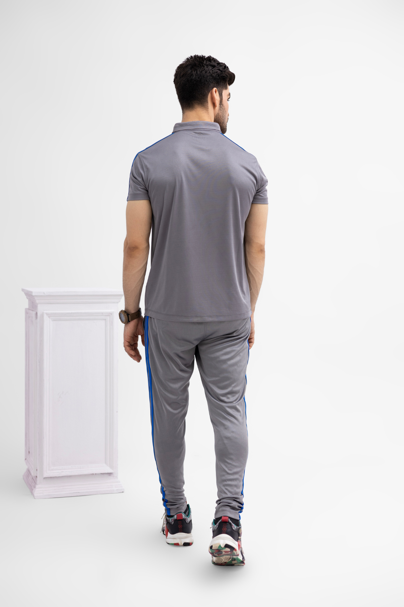 Men's Grey Dri-Fit Activewear Set – Premium Imported Fabric