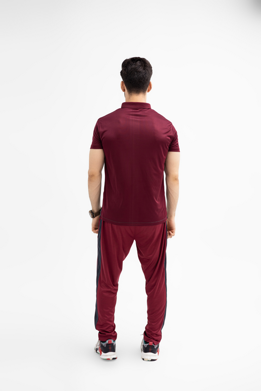 Men's Maroon & Navy Dri-Fit Activewear Set – OUTPOLE Premium Collection