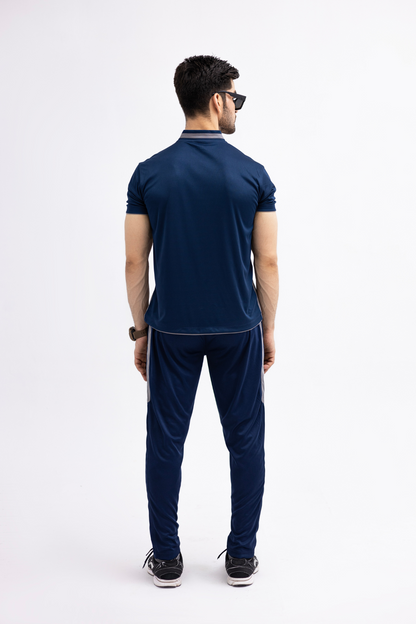 Men's Navy Dri-Fit Zipper Tracksuit – OUTPOLE Performance Series