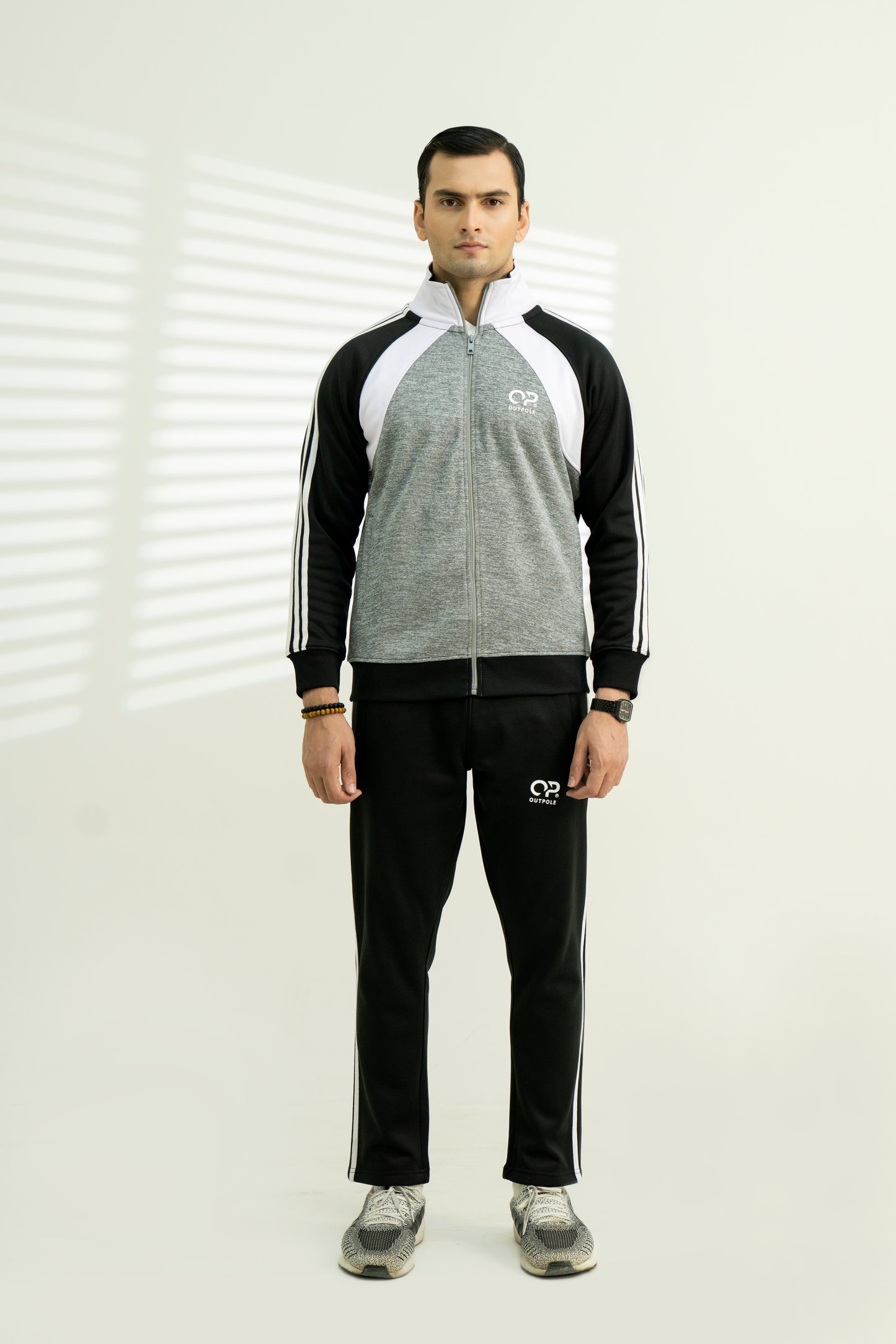 Black & Grey Track Suit – Premium Winter Sportswear