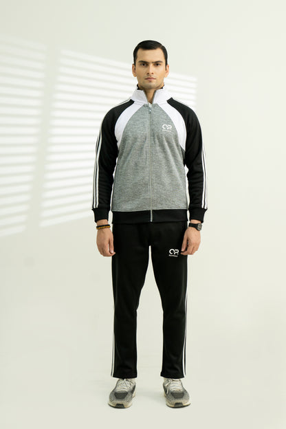 Black & Grey Track Suit – Premium Winter Sportswear