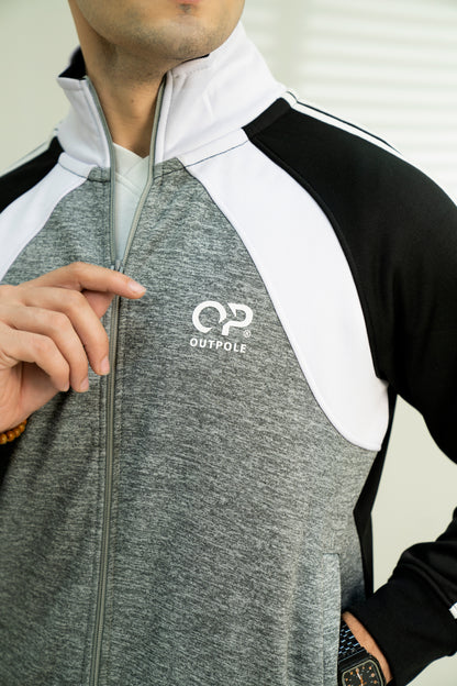 Black & Grey Track Suit – Premium Winter Sportswear