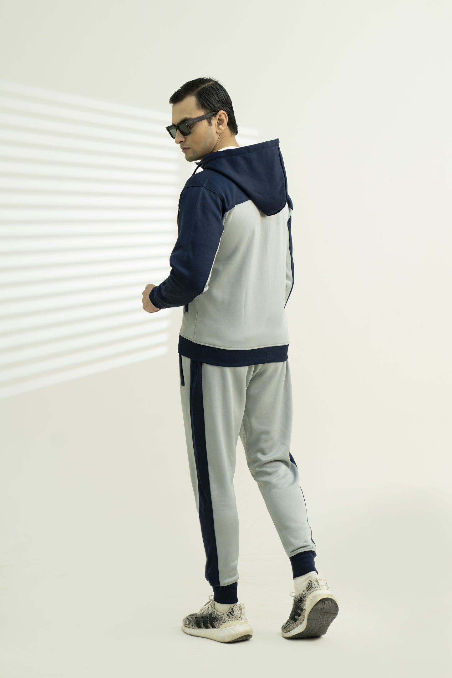 Outpole Grey & Navy Blue Track Suit – Elevate Your Winter Style