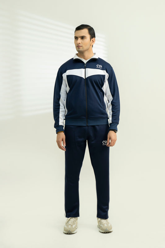 Blue with White Stripes Track Suit – Premium Winter Activewear