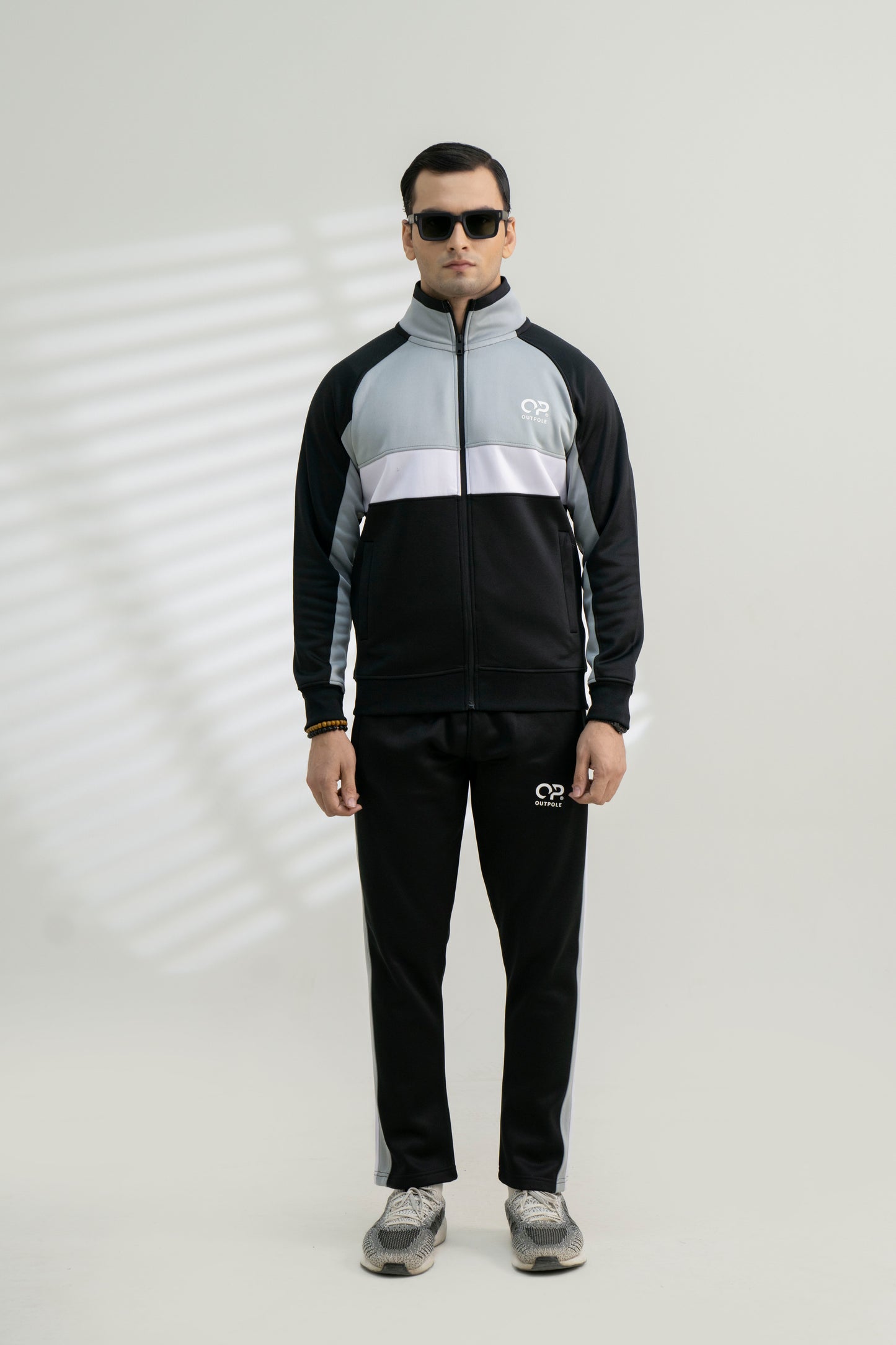 Black & Grey Track Suit – Stylish & Warm Winter Wear