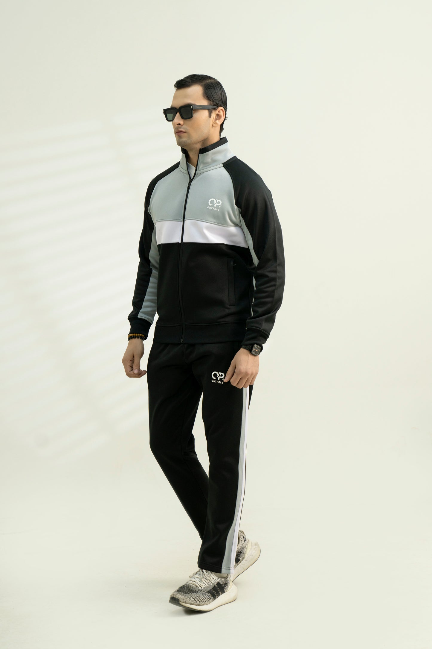 Black & Grey Track Suit – Stylish & Warm Winter Wear