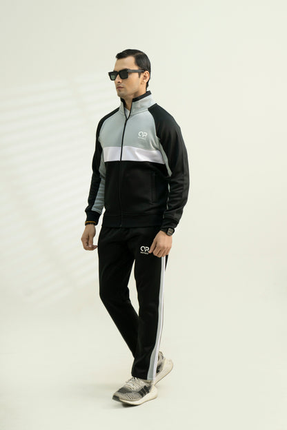 Black & Grey Track Suit – Stylish & Warm Winter Wear