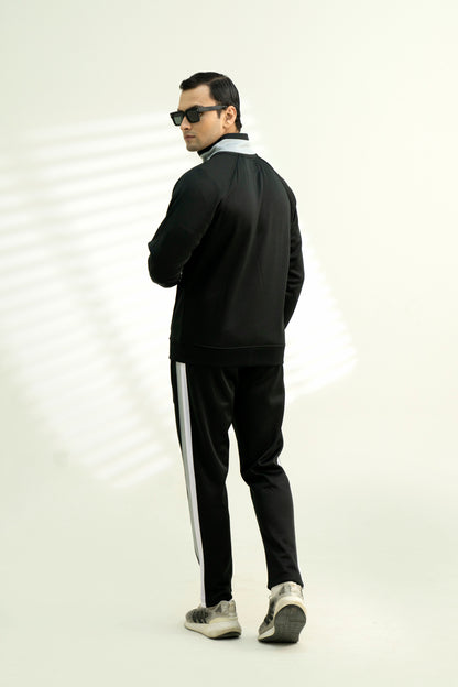 Black & Grey Track Suit – Stylish & Warm Winter Wear