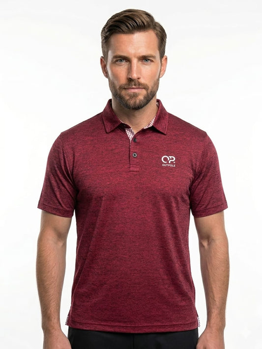 Outpole Maroon Premium Polo T-Shirt – Breathable Summer Fabric
